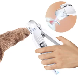 2 in 1 Electric Dog Nail Grinder and Clipper with LED Lights