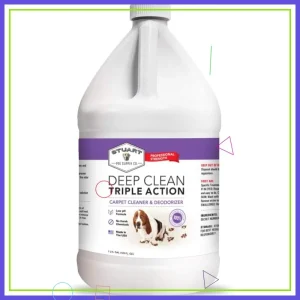 Professional Strength Deep Clean Carpet Shampoo, Concentrated Pet Odor & Stain Remover, 128 fl oz