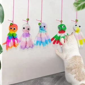 1/5pcs Hanging Octopus Cat Toys