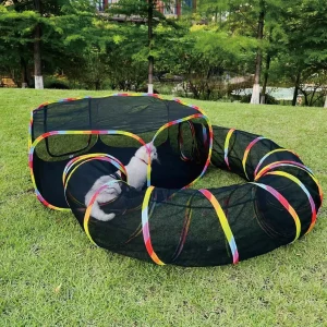 Catio Outdoor Cat Enclosure, Portable Cat Tunnel Playground